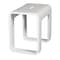 Alfi Brand White Matte Solid Surface Resin Bathroom / Shower Stool ABST99 - alternate 5